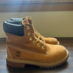 Timberland Tan Lace Up Boots